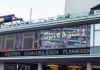 a building with a sign on it