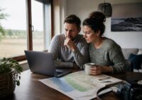 Stel dat rustig vakantieopties vergelijkt op een laptop met reisplanner